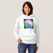 SPIRALFLUO - Psychedelic Colorful Modern Fractal - Hoodie (Voorkant volledig)