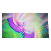 SPIRALFLUO - Psychedelic Colorful Modern Fractal - Kussensloop (Achterkant)