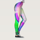 SPIRALFLUO - Psychedelic Colorful Modern Fractal - Leggings (Rechts)