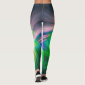 SPIRALFLUO - Psychedelic Colorful Modern Fractal - Leggings (Achterkant)