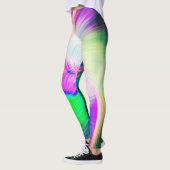 SPIRALFLUO - Psychedelic Colorful Modern Fractal - Leggings (Links)