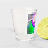 SPIRALFLUO - Psychedelic Colorful Modern Fractal - Shot Glas (Links)