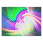 SPIRALFLUO - Psychedelic Colorful Modern Fractal - Tafelkleed (Voorkant (Horizontaal))
