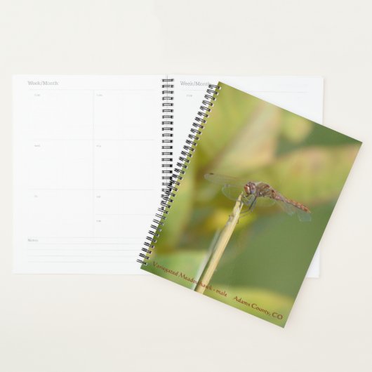 Spiralgebonden planner met libelfoto (Display)