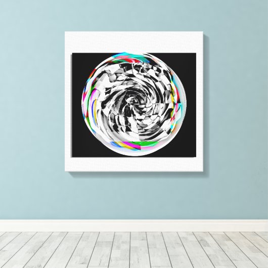 Spiraling Again Canvas Afdruk (Insitu (Houten vloer))
