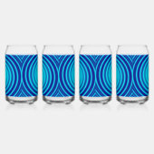 Spiraling Blue Vertigo Blikvorm Glas (Links)