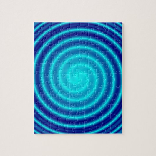 Spiraling Blue Vertigo Legpuzzel (Verticaal)