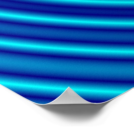 Spiraling Blue Vertigo Poster (Hoek)