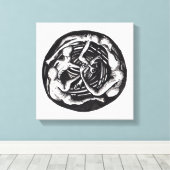 Spiraling Descent Canvas Afdruk (Insitu (Houten vloer))