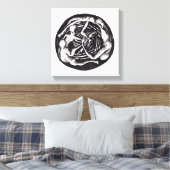 Spiraling Descent Canvas Afdruk (Insitu (Slaapkamer))
