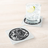 Spiraling Descent Glazen Onderzetter (Schuin)