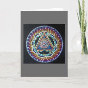 Spiraling Heart Mandala Wenskaart Kaart