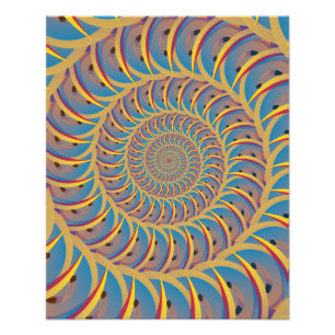 Spiraling Spiral Foto Afdruk