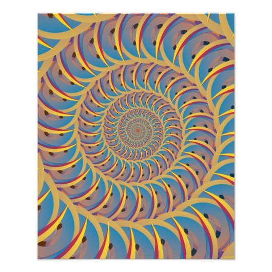 Spiraling Spiral Foto Afdruk (Voorkant)