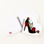 Spirallaptop met hart - Stiletto-Roos Notitieboek (Binnen)