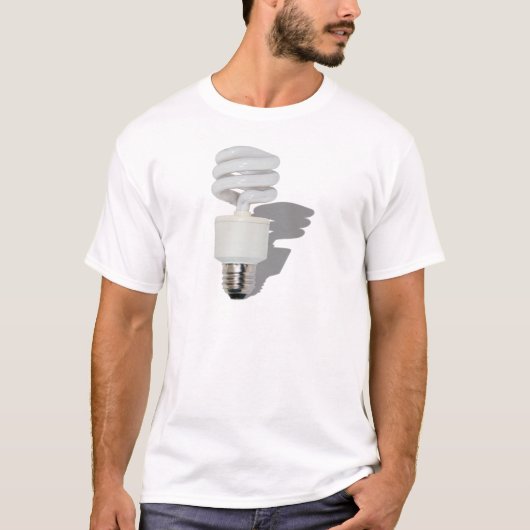 SpiralLightbulb062210Schaduwen T-shirt (Voorkant)