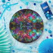 Spiralpapier van glas 2 papieren bordje (Feest)