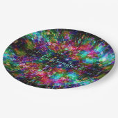 Spiralpapier van glas 2 papieren bordje (Gekanteld)