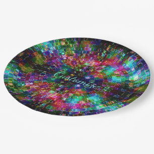 Spiralpapier van glas 2 papieren bordje