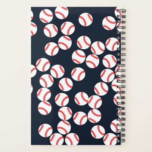 Spiralplank voor honkbal planner (Achterkant)