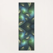 Spirals Beige Green Turquoise Abstracte Fractal Ar Yogamat (Achterkant)