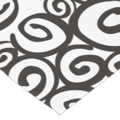Spirals Patroon Zwart-wit en jouw ideeën Korte Tafelloper (Hoek)