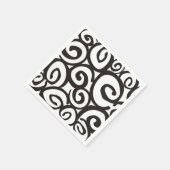 Spirals Patroon Zwart-wit en jouw ideeën Servetten (Hoek)