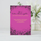 SPIRALS & STARS Bat Mitzvah Party Kaart (Staand voorkant)