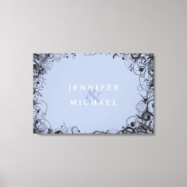 SPIRALS & STARS Joodse bruiloft Sign-In Board Canvas Afdruk