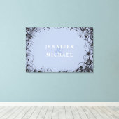 SPIRALS & STARS Joodse bruiloft Sign-In Board Canvas Afdruk (Insitu (Houten vloer))