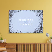 SPIRALS & STARS Joodse bruiloft Sign-In Board Canvas Afdruk (Insitu (Woonkamer))