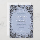 SPIRALS & STARS Joodse bruiloft uitnodiging (Voorkant)