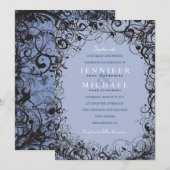 SPIRALS & STARS Joodse bruiloft uitnodiging (Voorkant / Achterkant)