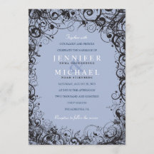 SPIRALS & STARS Joodse bruiloft uitnodiging