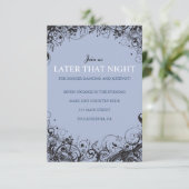 SPIRALS & STARS Wedding Reception Party Kaart (Staand voorkant)