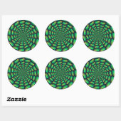 Spiraltunnel Ronde Sticker (Vel)