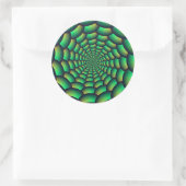 Spiraltunnel Ronde Sticker (Tas)