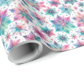 Spirated Snowflakes Cadeaupapier (Rol Hoek)