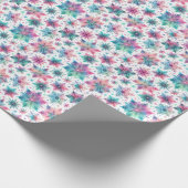 Spirated Snowflakes Cadeaupapier (Hoek)