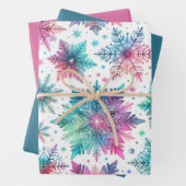 Spirated Snowflakes Inpakpapier Vel (In situ)