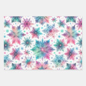 Spirated Snowflakes Inpakpapier Vel (Voorkant)