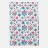 Spirated Snowflakes Theedoek (Verticaal)