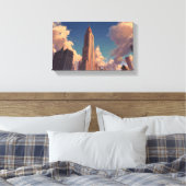 Spire van de Republiek Canvas Afdruk (Insitu (Slaapkamer))