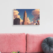 Spire van de Republiek Canvas Afdruk (Insitu (Woonkamer))