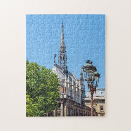 Spire van Sainte-Chapelle (Heilige Chapel) in Pari Legpuzzel (Verticaal)