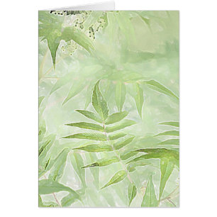 Spirea Leaves - Digital Art Kaart