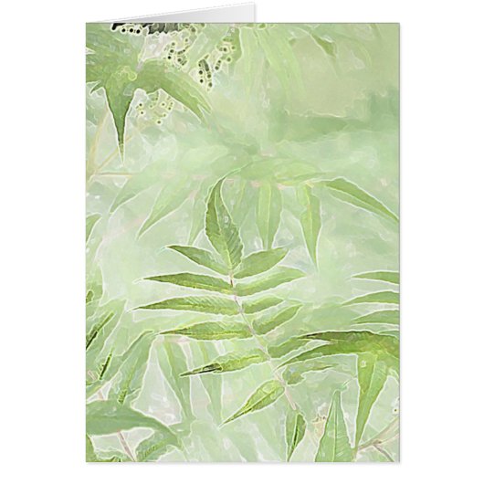 Spirea Leaves - Digital Art Kaart (Voorkant)