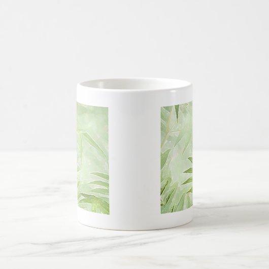 Spirea Leaves - Digitale Kunst Koffiemok (Center)