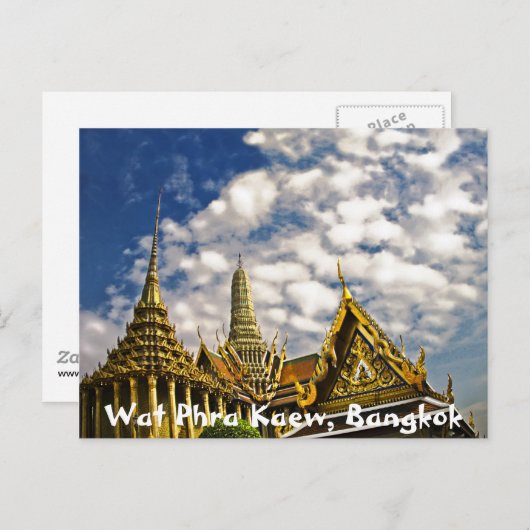 Spires of Wat Phra Kaew Briefkaart (Voorkant / Achterkant)