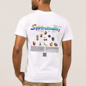 Spirfruituality : The Peach of Peace F&B T-Shirt (Achterkant)